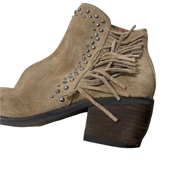 Lucky Brand Kaarina fringe studded ankle boots - Picture 4 of 6